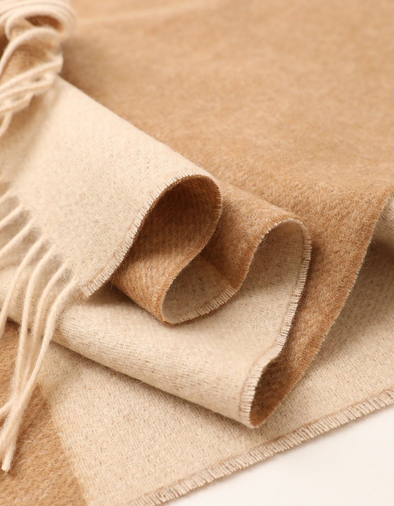 Reversible Satin Check Cashmere Scarf Reversible Satin Check Cashmere Scarf