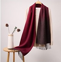 Cashmere Ripple Ombre Scarf — RS26-C144 Burgundy Ombre