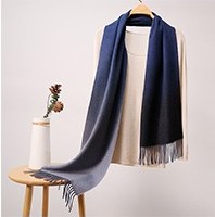 Cashmere Ripple Ombre Scarf — RS26-C144 Blue Ombre