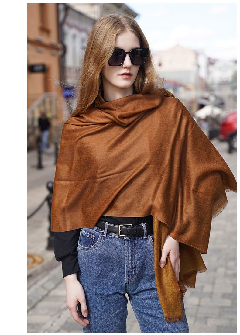 200-Count Cashmere Satin Shawl 200-Count Cashmere Satin Shawl