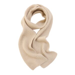 Cashmere Knit Ribbed Scarf — RS26-C192