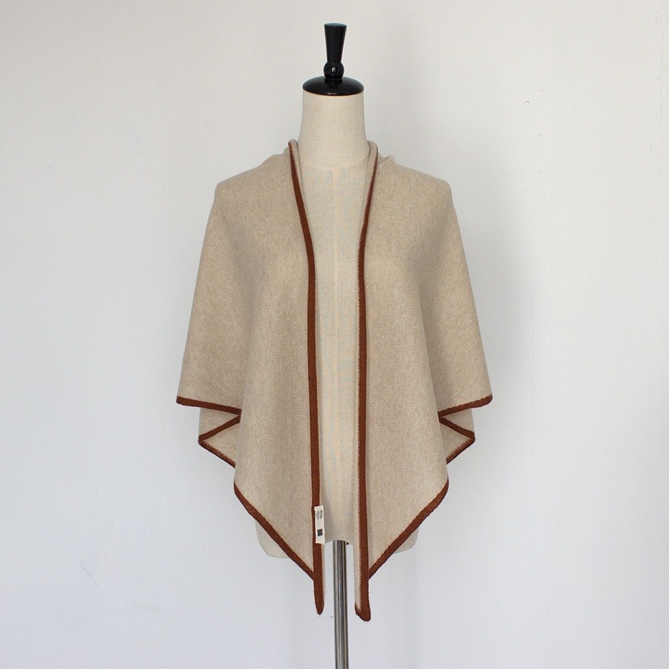 Cashmere Knit Triangle Shawl Cashmere Knit Triangle Shawl