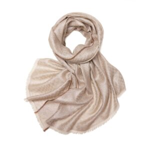 Cashmere Checkerboard Shawl with Silver Thread — RS26-C232