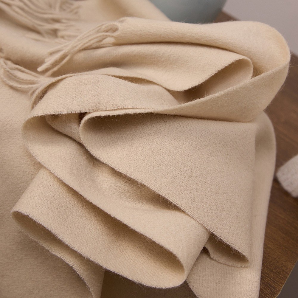 Solid Ripple Wool Scarf Solid Ripple Wool Scarf