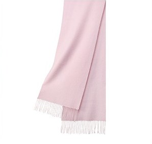 Solid Ripple Wool Scarf Pale Pink