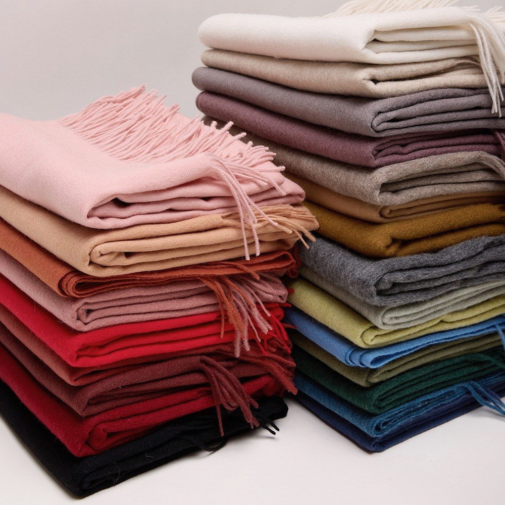 Solid Ripple Wool Shawl Solid Ripple Wool Shawl