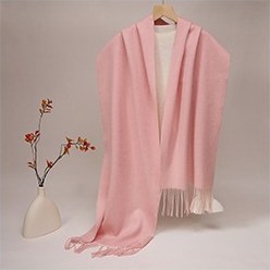 Solid Lambswool Scarf Pearl Pink