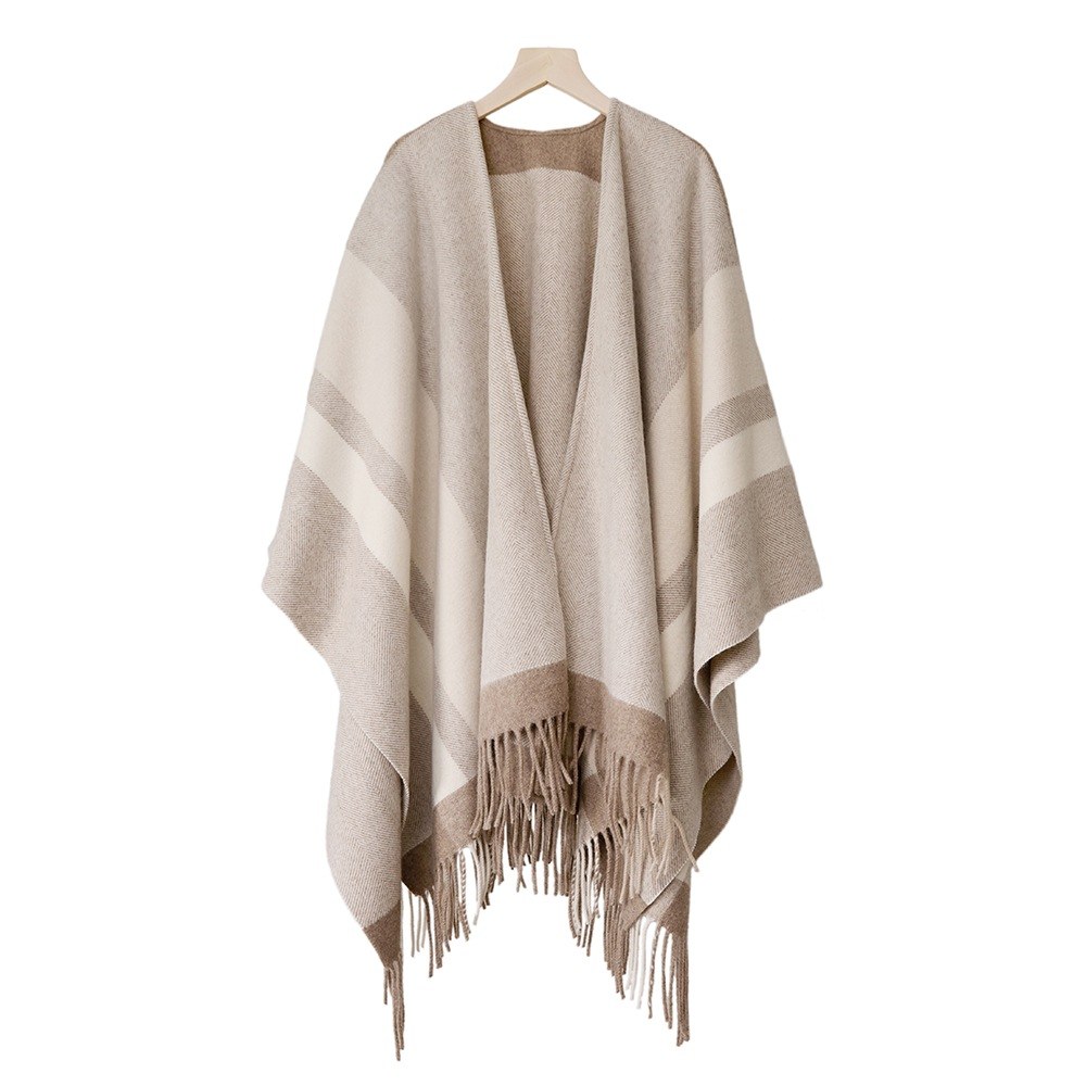Wool Scarf with Contrast Border — RS26-W046 Wool Scarf with Contrast Border