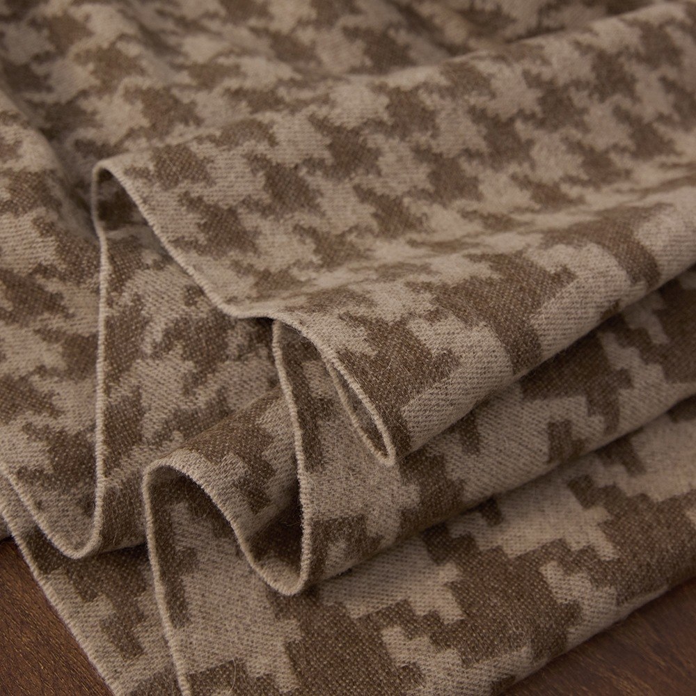 Wool Ombre Houndstooth Scarf Wool Ombre Houndstooth Scarf