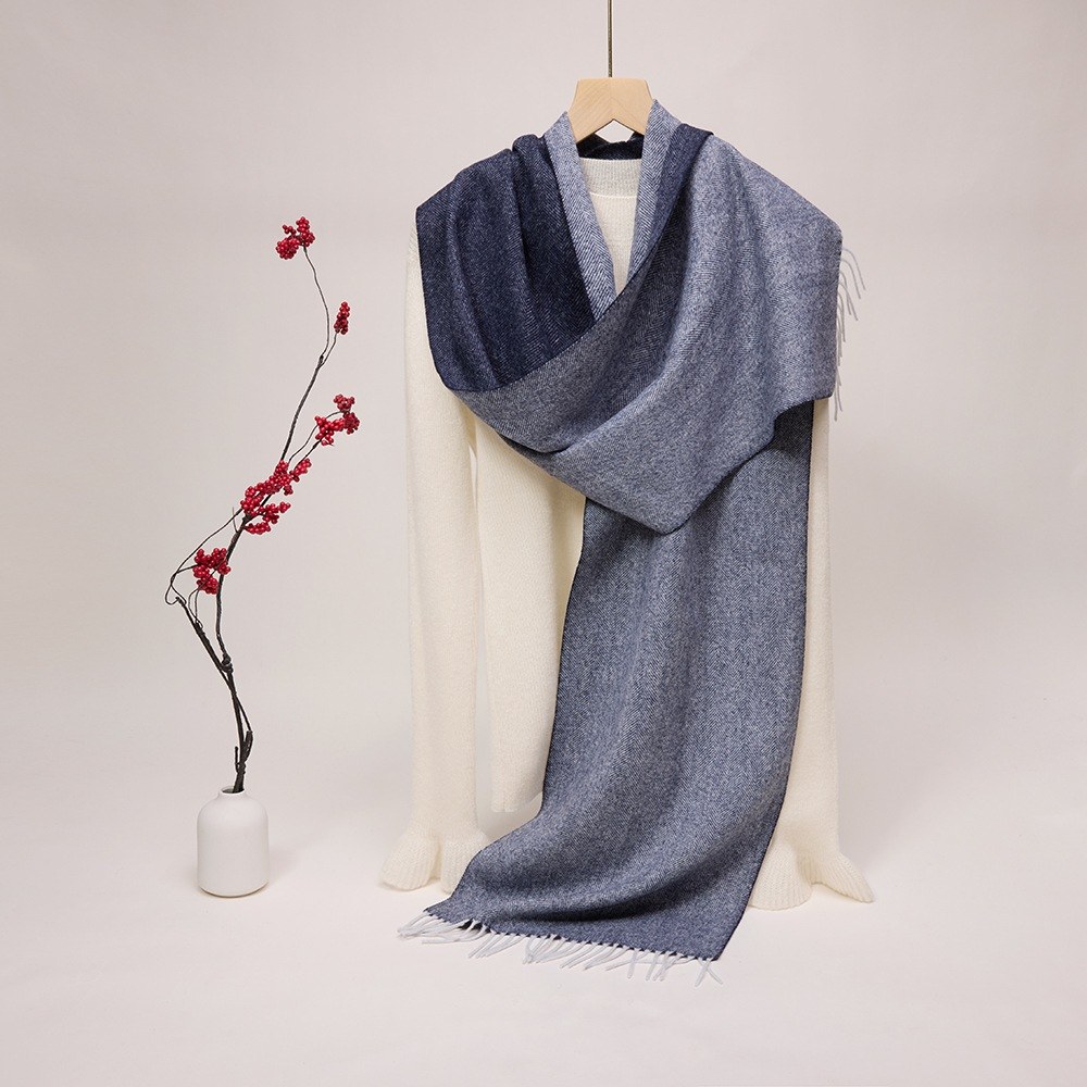Wool Herringbone Scarf Wool Herringbone Scarf