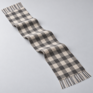 ruisong checked wool ivory charcoal check main