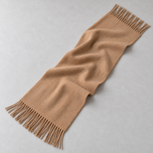 RUISONG Camel wool scarf — full scarf